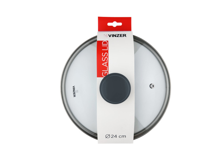 Кришка скляна 24 см  Vinzer  50514 - зображення 2