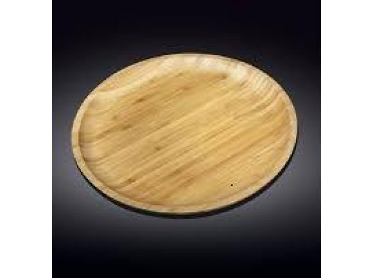 771038\/А Тарілка кругла 35,5см дерево  England Bamboo Willmax - зображення 1