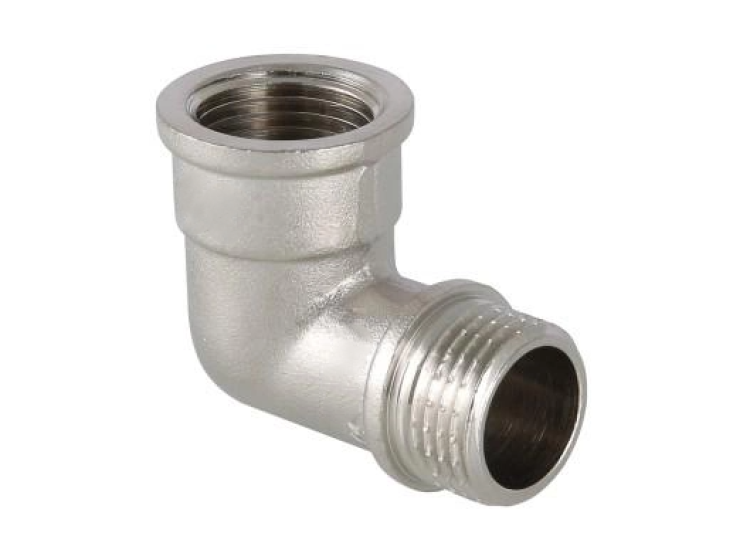 Коліно  1\/2  х 3\/4 нікель ЗВ - зображення 1