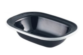 Блюдо емал., 16х12х3,5 см GenWare 44016BK
