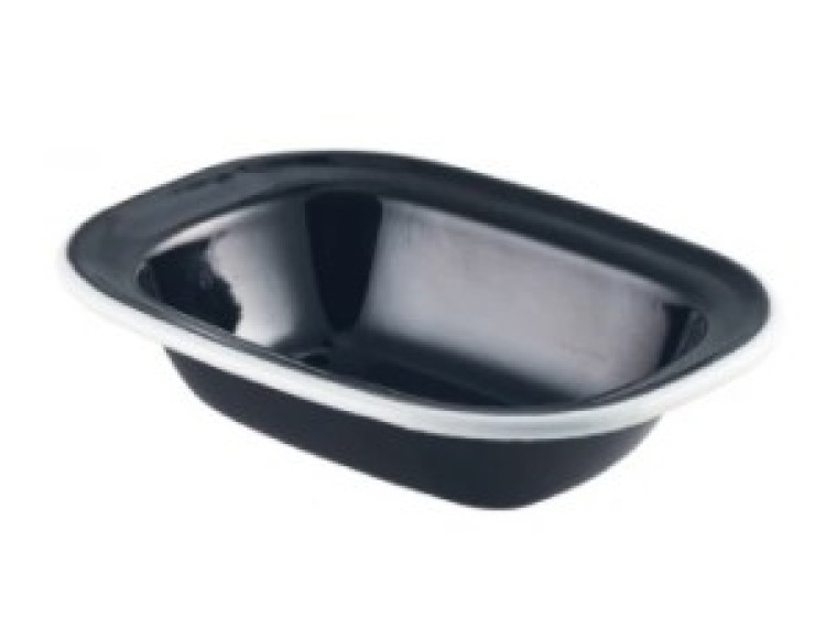 Блюдо емал., 16х12х3,5 см GenWare 44016BK - зображення 1
