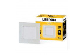 Світильник Lebron LED Врізний Квадратний L-PS-641 6W 4100K  (12-10-34)