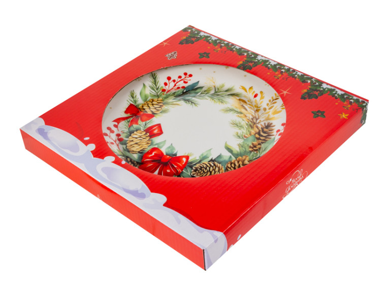 Тарілка Різдвяний Вінок 24,5см 858-0166 - зображення 2