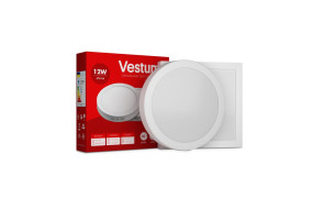 Світильник LED накладний круглий Vestum 12W 6000K 220V 1-VS-5306