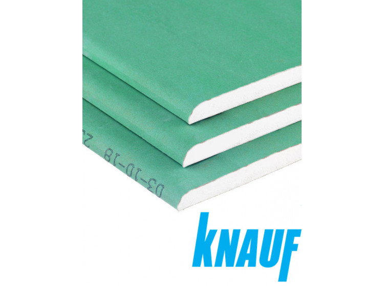 Плита ГКВ (Knauf) 1,2м*2,5м*9.5мм (водост) - зображення 1