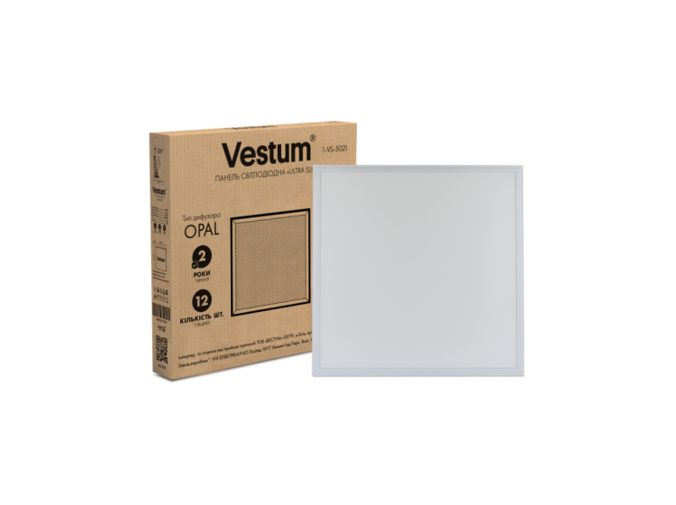 Панель LED  Vestum ULTRA SLIM 50W 600x600 6500K 220V 1-VS-5021 - зображення 1