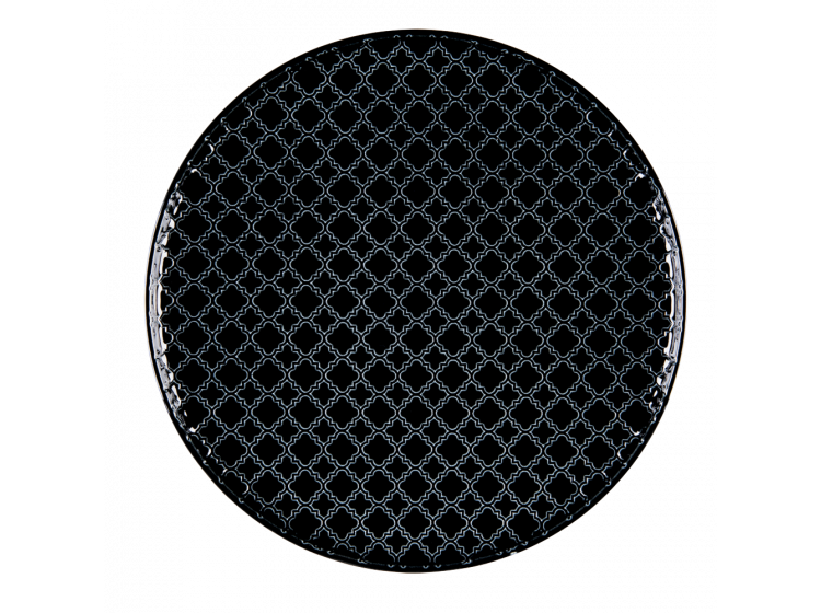 Тарілка мілка 26 см чорна Marrakesz Lubiana 4286K80E - зображення 1