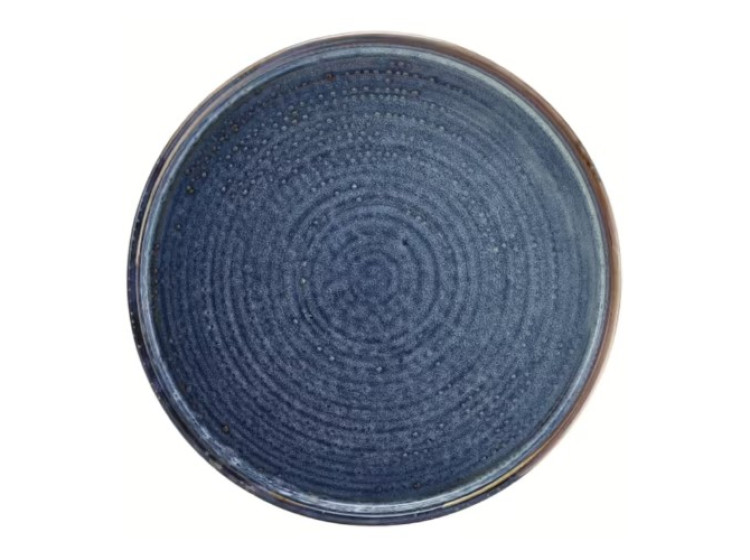 Тарілка презентац.  25x2,2 см з  низьким вертикал. бортомTerra Porcelain Black LP-PBK25 - зображення 1