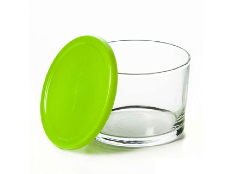 Банка з зеленою кришкою 220мл. Basic Pasabahce 42230 - зображення 1