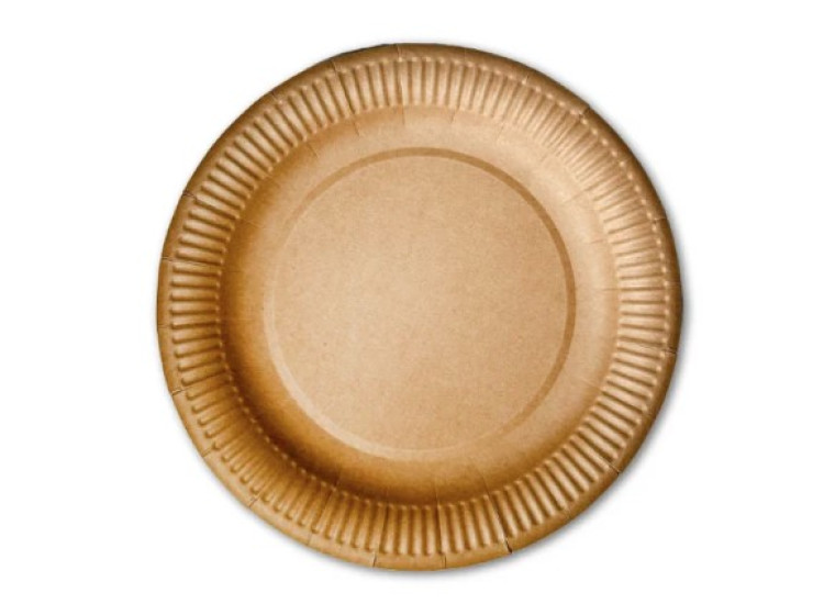 Тарілка ЕкоКрафт ( Ø230 мм) 300g Kraft paper + 15PE (ПК) - зображення 1