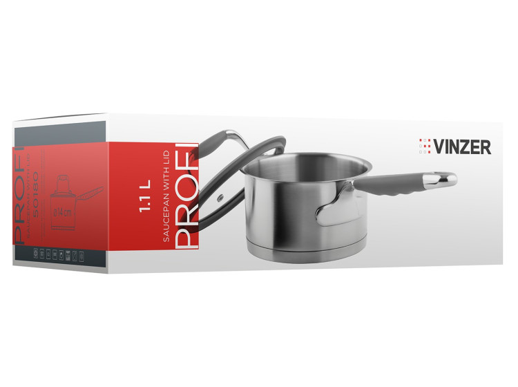 Сотейник з кришкою Profi Series 14 см Vinzer 50180\/89180 - зображення 5