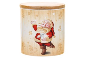 Банка для сипучих продуктів з бамб.кр. Санта 450мл 940-250