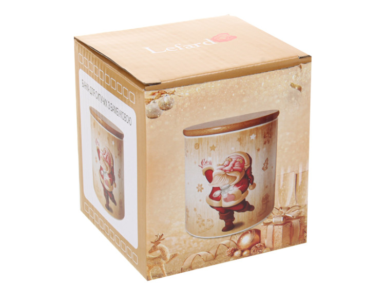 Банка для сипучих продуктів з бамб.кр. Санта 450мл 940-250 - зображення 2