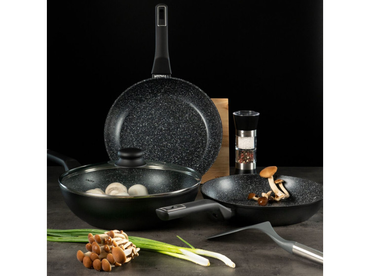 Сковорода б\/кришки WOC 28 см Marmo Induction VINZER 50418 - зображення 3