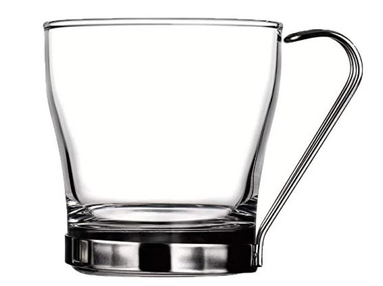 Набір  Хрома чашка з метал.ручкою v-210мл, h-8см (под.уп.) 2шт (Р) 42665 - зображення 1