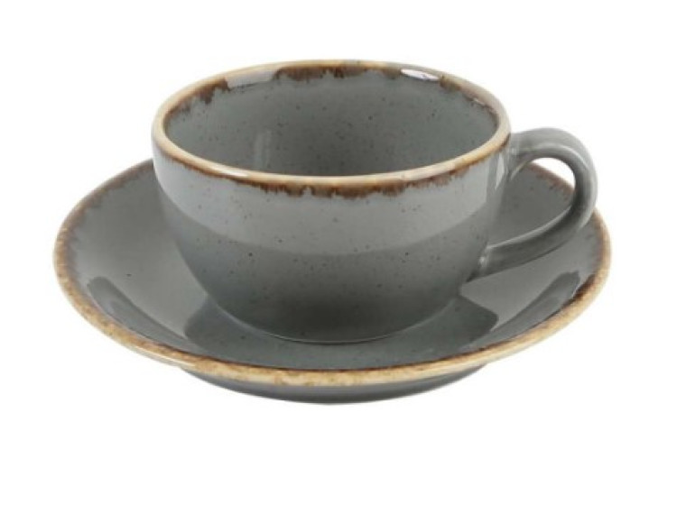 Чашка чайна 200 мл з бл.160 мм (А )Dark grey 213-222105.DG - зображення 1