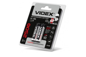 Батарейка Акумуляторна Videx R6 2500mAh 2шт