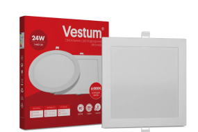 Світильник LED врізний квадратний Vestum 24W 6000K 220V 1-VS-5206