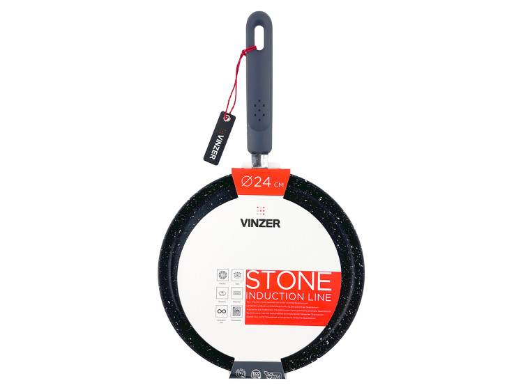 Сковорода для млинців 24 см Stone Induction Line Vinzer  50447 - зображення 6
