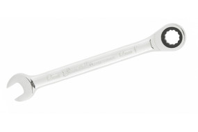 Ключ комбінований з тріскачкою, 13 мм, CrV, дзеркальна поліровка // MTX Pro 148069 (Н)