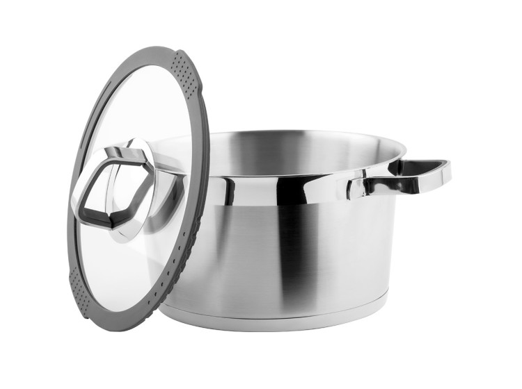 Каструля з кришкою Moderno 24 см 5,4 л \/ Saucepot with lid VINZER 50074 - зображення 2