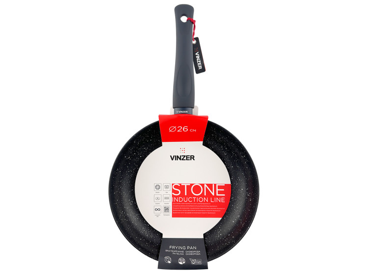 Сковорода без кришки Stone Induction Line, 26см  Vinzer 50441 - зображення 5