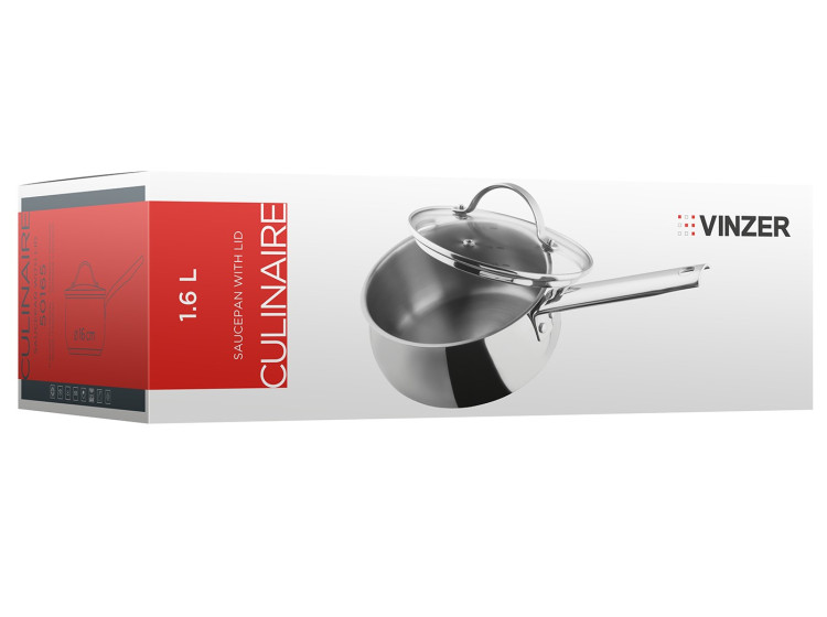 Сотейник з кришкою Culinaire series 16 см 1.6 л Vinzer 50165\/89165 - зображення 6