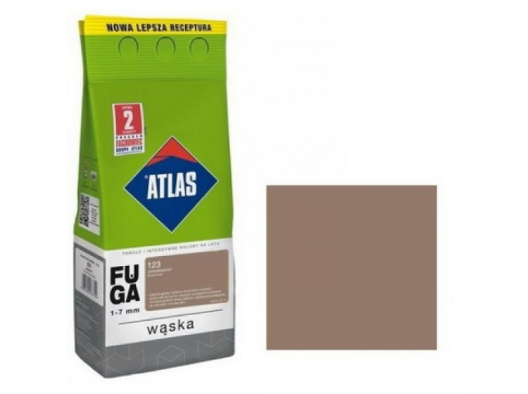 Фуга ATLAS (1-7mm) 123 світло-коричневий 2кг - зображення 1