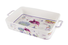 Блюдо з ручками "Лаванда" 32,6х19х6  (Ел-Д)															 924-751