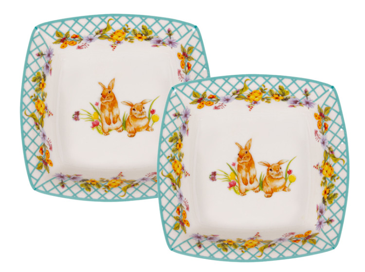 НАБІР БЛЮД З 2Х ШТ "FUNNY BUNNY" 16Х4,5СМ 985-174 - зображення 1