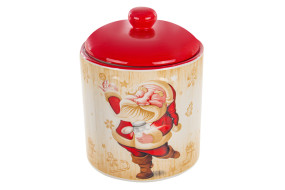 Банка для сипучих продуктів з бамб.кр. Санта 1100мл 940-267