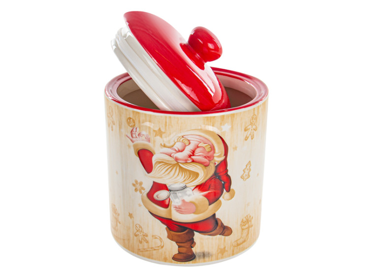 Банка для сипучих продуктів з бамб.кр. Санта 1100мл 940-267 - зображення 2