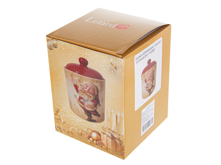 Банка для сипучих продуктів з бамб.кр. Санта 1100мл 940-267 - зображення 3