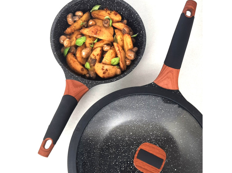 Сковорода Greblon Induction line WOK 28 см 50505 Vinzer - зображення 2