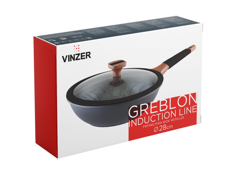 Сковорода Greblon Induction line WOK 28 см 50505 Vinzer - зображення 3