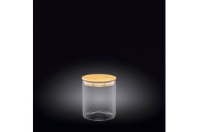 Ємність скляна для зберігання з бамбуковою кришкою 400мл Wilmax WL-888501