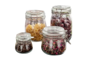 Ємність скляна з бугельним замком Vittora, 1500 мл (БП) VT-7415