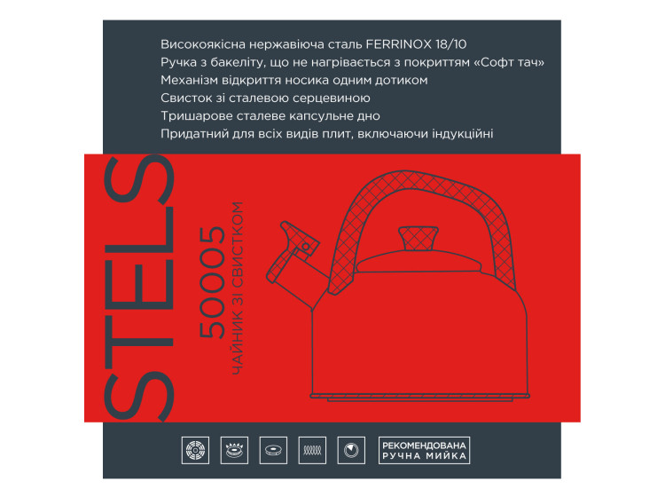 Чайник Vinzer STELS 2,7 л   50005 - зображення 2
