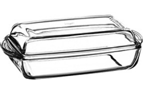 Боркам прямокутна каструля з кришкою 2.8л Pasabahce 59010