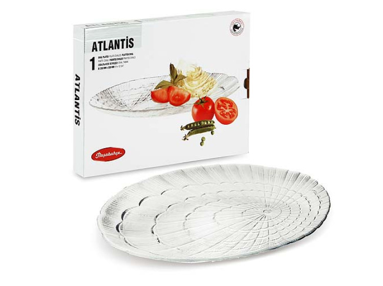 Атлантіс тарілка овальна 23*32см 1шт Pasabahce 10239 - зображення 1