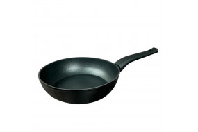 Сковорідка без кришки Narvik глибока 24  см ,чорн ,литий алюміній  , Lurta LR-00224