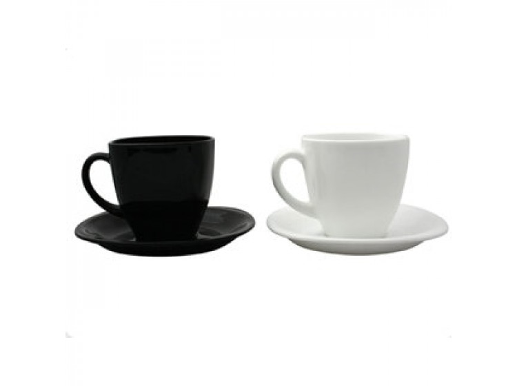 Сервіз чайний CARINE BLANCK&Noir 12пр. Luminarc D2371 - зображення 1