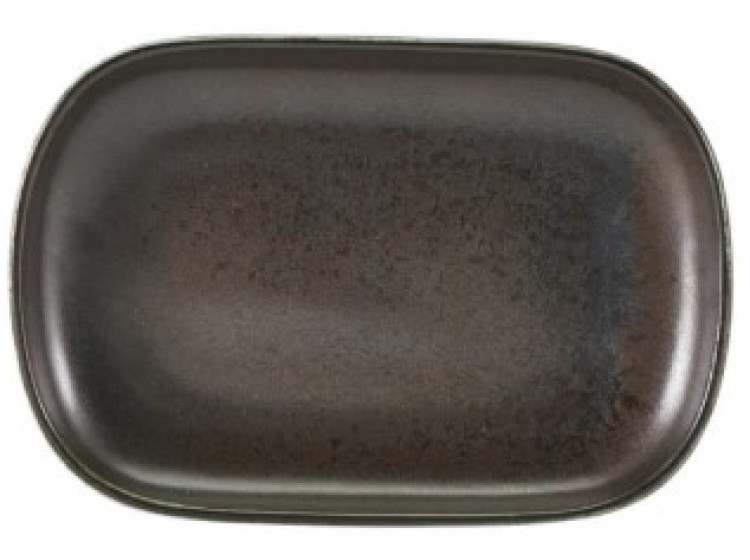 Блюдо прям. 24x16. 5 см, Terra Porcelain Black GenWare RP-PBK24 - зображення 1