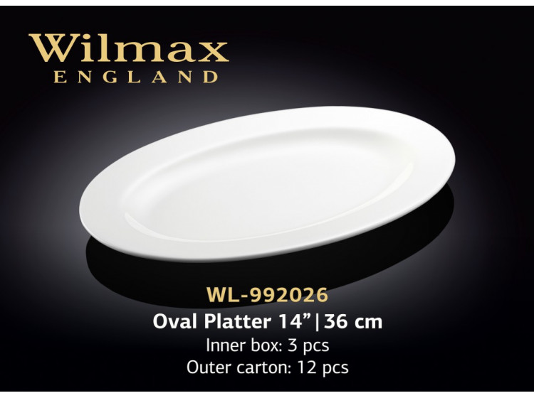 Блюдо овальне 36см Wilmax 992026 - зображення 1