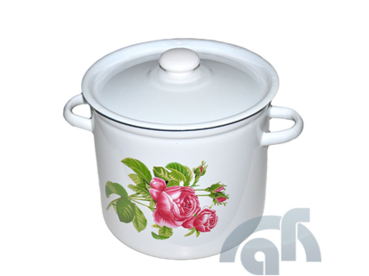 Каструля цил. 5,5л В1617\/1 Корич.рябчик(НТЗ) - зображення 1