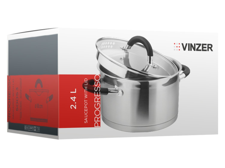 Каструля з носиком Progresso Series 18*10см Vinzer 50053\/89053 - зображення 3