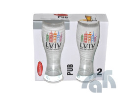 Набір бокалів д/пива 0,33л 2шт. (Укр)