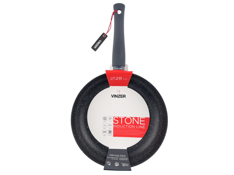 Сковорода без кришки 28 см Stone Induction Line Vinzer  50442 - зображення 5