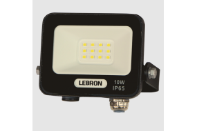 Прожектор LED LEBRON, 10W, 6500K, 1000Lm, 220-240V, кут розсіювання 90 // L-LF 17-06-61