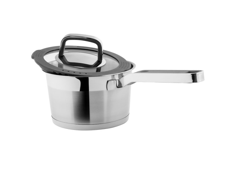 Сотейник з кришкою   Moderno 16 см 1,5л \/ Saucepan with lid VINZER 50070 - зображення 1